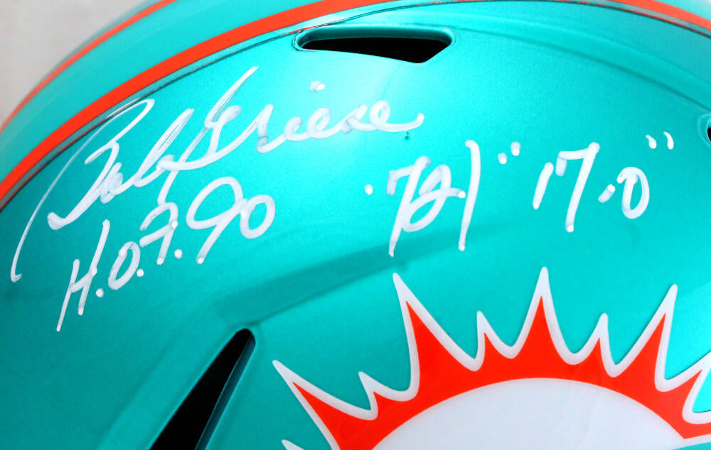 Bob Griese Autographed Full Size Replica Dolphins Helmet