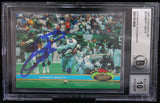 1991 Stadium Club #2 Emmitt Smith Auto Dallas Cowboys BAS Autograph 10  Image 1