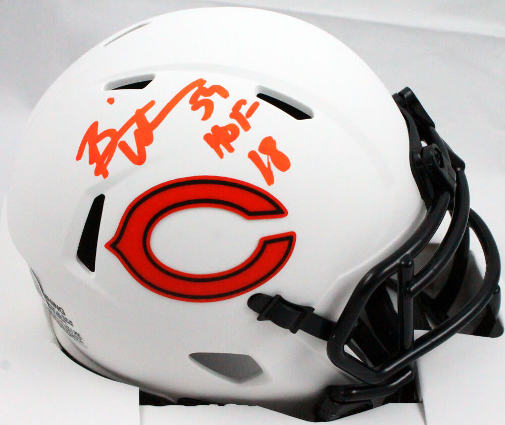 Brian Urlacher Autographed Chicago Bears Lunar Speed Mini Helmet w/HOF –  The Jersey Source