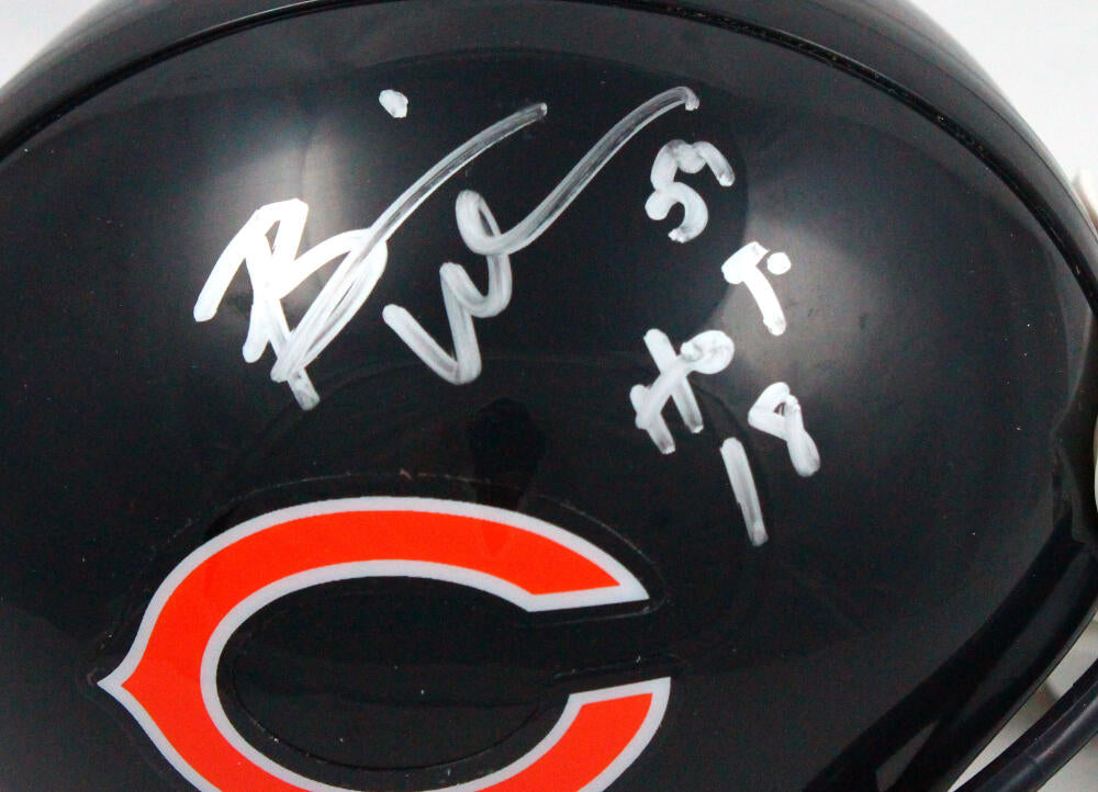 BRIAN URLACHER AUTOGRAPHED HAND SIGNED CHICAGO BEARS MINI HELMET -  Signature Collectibles