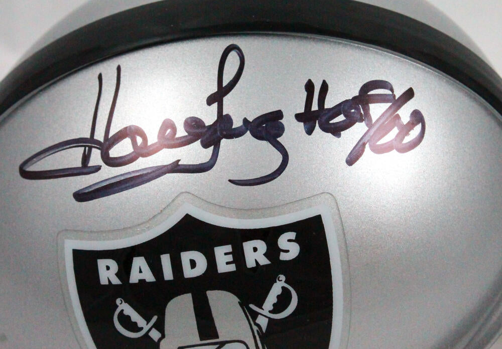 Howie Long Autographed Oakland Raiders Mini Helmet w/HOF-Beckett W Hologram  *Black