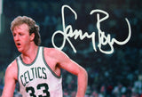Larry Bird Autographed Boston Celtics 8x10 Dribbling Photo-Beckett W Hologram *White Image 2