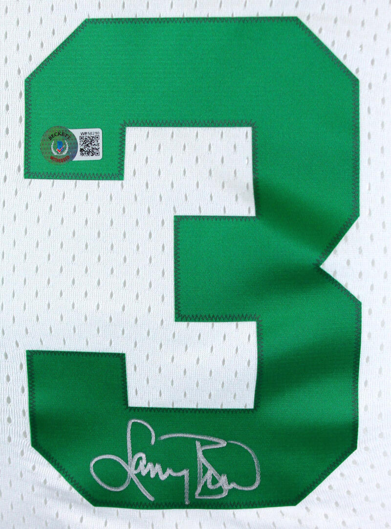 The Jersey Source Larry Bird Autographed Celtics Green Mitchell&Ness Hardwood Classic Swingman Jersey- Beckett W Hologram *Black