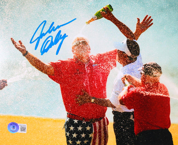 John Daly Autographed 8x10 Champagne Photo -Beckett W Hologram *Blue Image 1