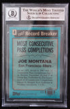 1988 Topps #4 Joe Montana Auto San Francisco 49ers BAS Autograph 10  Image 2