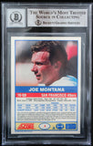 1989 Score #1 Joe Montana Auto San Francisco 49ers BAS Autograph 10  Image 2
