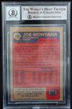 1985 Topps #157 Joe Montana Auto San Francisco 49ers BAS Autograph 10  Image 2