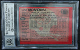 1983 Topps #169 Joe Montana Auto San Francisco 49ers BAS Autograph 10  Image 2