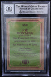 1984 Topps #359 Joe Montana Auto San Francisco 49ers BAS Autograph 10  Image 2