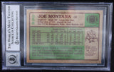 1984 Topps #358 Joe Montana Auto San Francisco 49ers BAS Autograph 10  Image 2