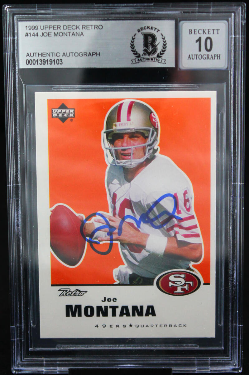 : 49ers Joe Montana Signed Red Throwback Jersey