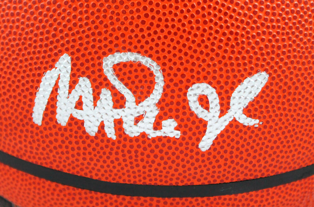 Jerry West & Magic Johnson Autographed Authentic Spalding Basketball