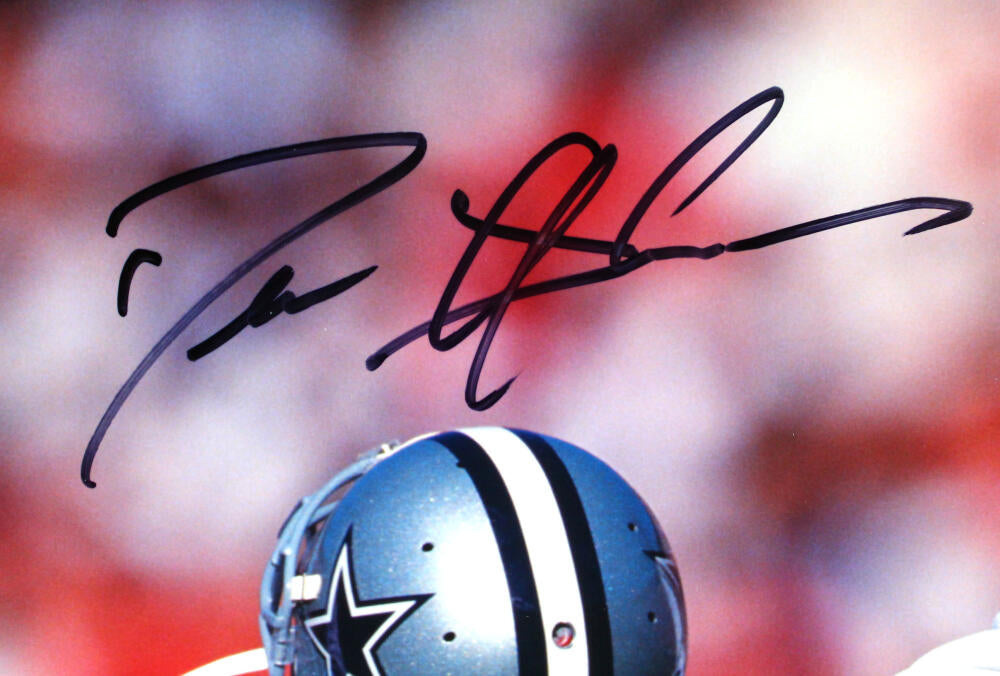 Deion Sanders Autographed Dallas Cowboys 16x20 Photo Beckett Witnessed