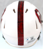 Adrian Peterson Autographed Oklahoma Sooners BTW Speed Mini Helmet-Beckett W Hologram *Black Image 3