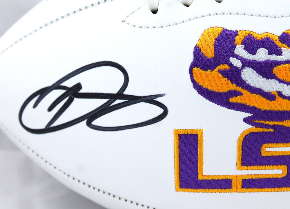 Odell Beckham Jr. Autographed LSU Tigers Logo Football-Beckett W