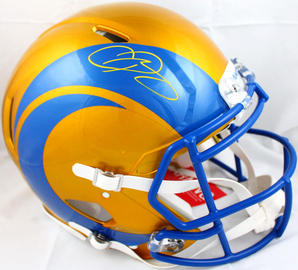 Odell Beckham Jr. Los Angeles Rams Autographed Riddell Speed Logo Authentic  Helmet