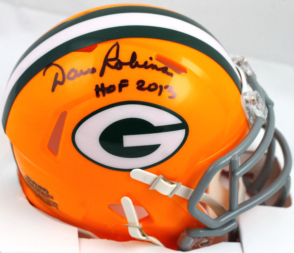 Dave Robinson Signed Green Bay Packers Riddell Speed Mini Helmet w