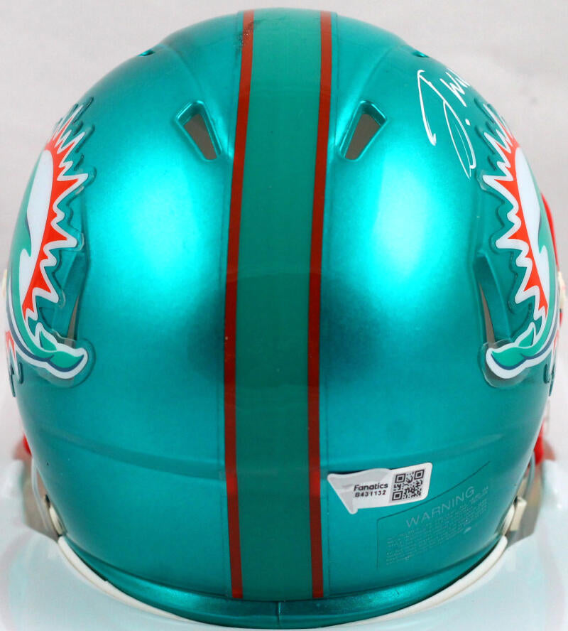 Jaylen Waddle Autographed Miami Dolphins Speed Mini Helmet