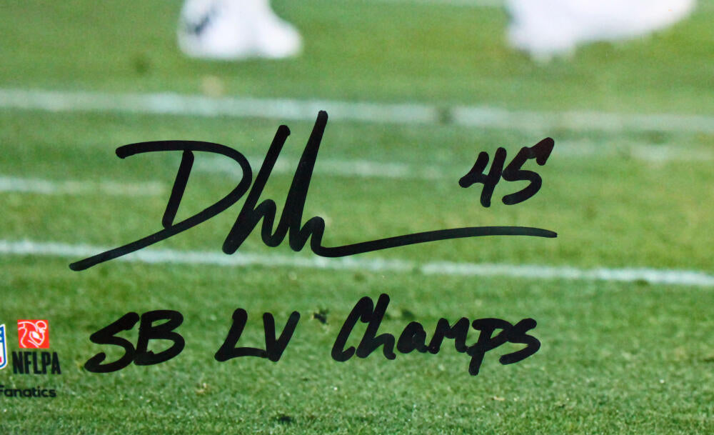 DEVIN WHITE Autographed/Inscribed SB LV Champs Tampa Bay