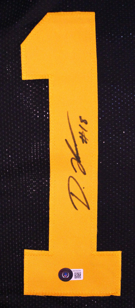 The Jersey Source Diontae Johnson Autographed Black Color Rush Pro Style Jersey-Beckett W Hologram *Black