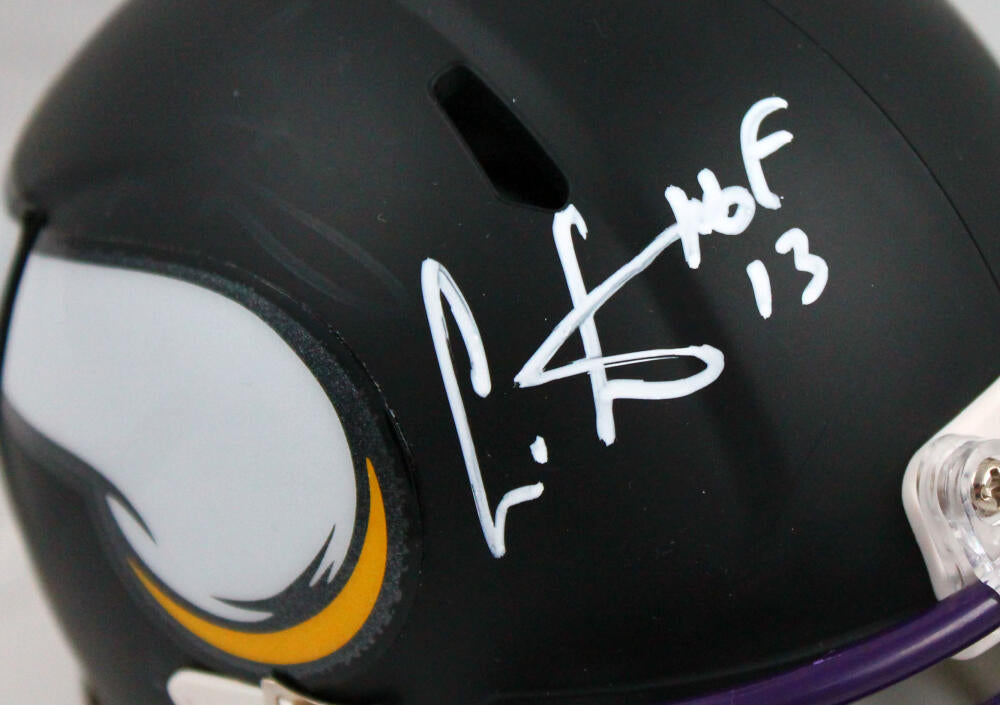 Riddell Minnesota Vikings Chris Carter Signed Mini Helmet