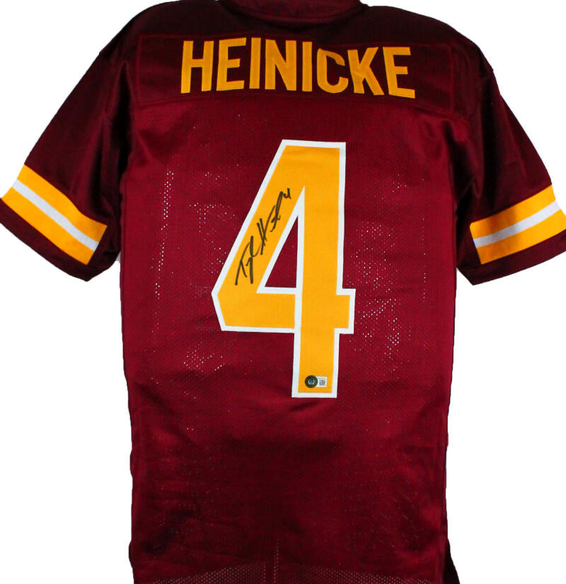 Taylor Heinicke Autographed Maroon Pro Style Jersey-Beckett W Hologram –  The Jersey Source