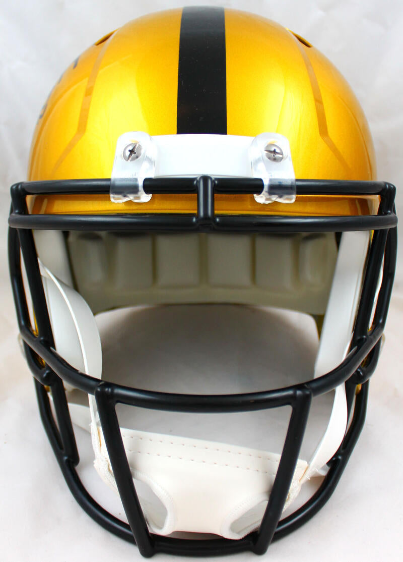 Najee Harris Autographed Pittsburgh Steelers Speed Mini Helmet-Fanatic –  The Jersey Source