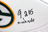 Ahman Green Autographed Green Bay Packers Logo Football *Split w/Insc.-Beckett W Hologram *Black Image 3