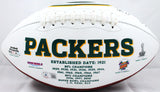 Ahman Green Autographed Green Bay Packers Logo Football *Split w/Insc.-Beckett W Hologram *Black Image 4