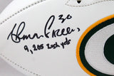Ahman Green Autographed Green Bay Packers Logo Football w/Insc.-Beckett W Hologram *Black Image 2