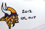 Adrian Peterson Autographed Minnesota Vikings Logo Football w/MVP-Beckett W Hologram *Black Image 3