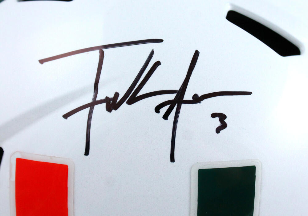 Frank Gore Miami Hurricanes Autographed Riddell Speed Replica