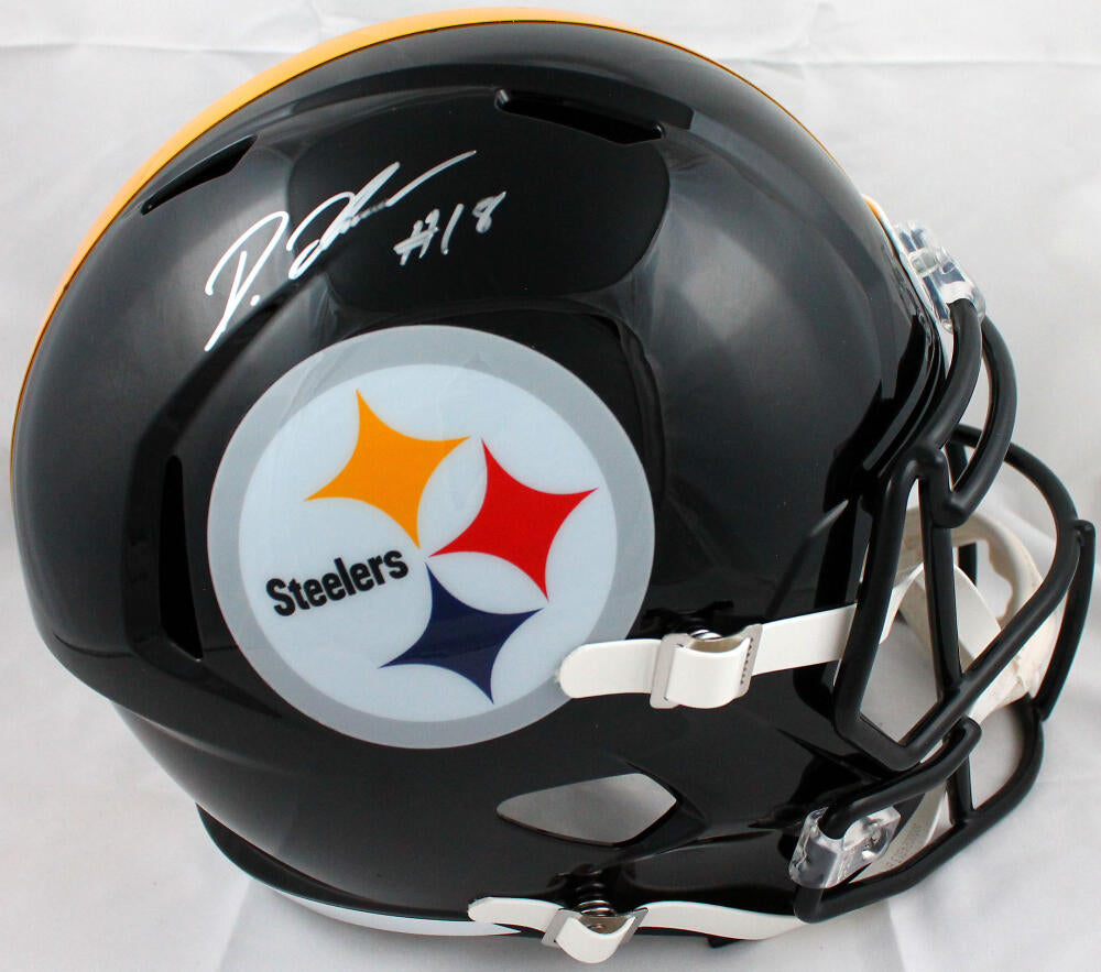 Diontae Johnson Autographed Pittsburgh Steelers Full Size Replica Speed Helmet