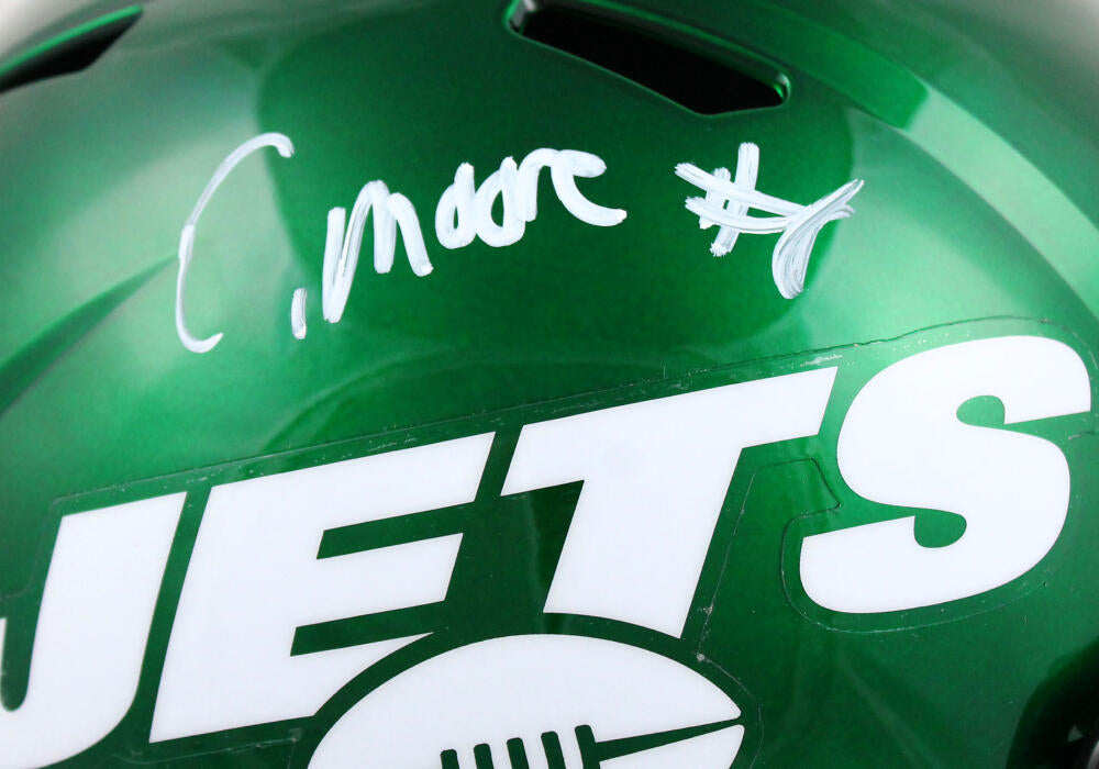 Elijah Moore Autographed New York Jets Flash Mini Helmet Beckett – Denver  Autographs