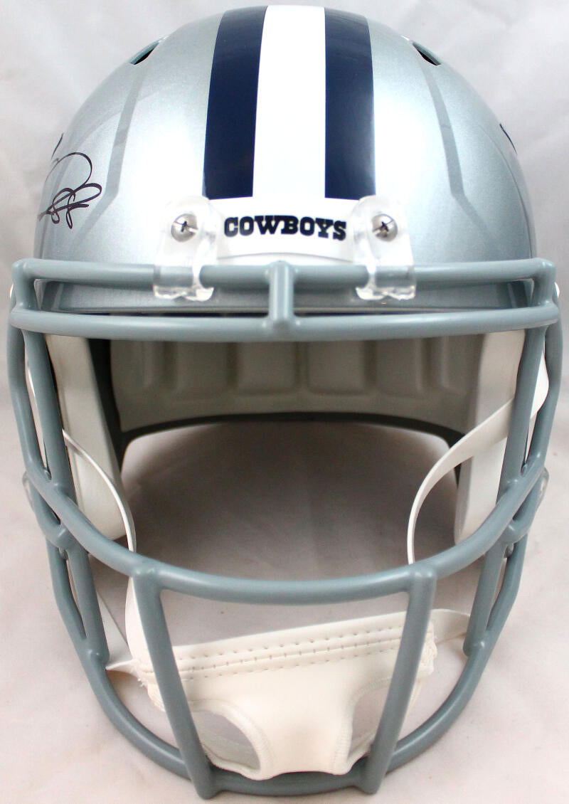 CeeDee Lamb Signed Dallas Cowboys Speed Flex Authentic Salute to Service Helmet