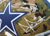 Lamb/Prescott/Elliott Signed Dallas Cowboys F/S Camo Speed Authentic Helmet-Fanatics/BAW Hologram Image 3