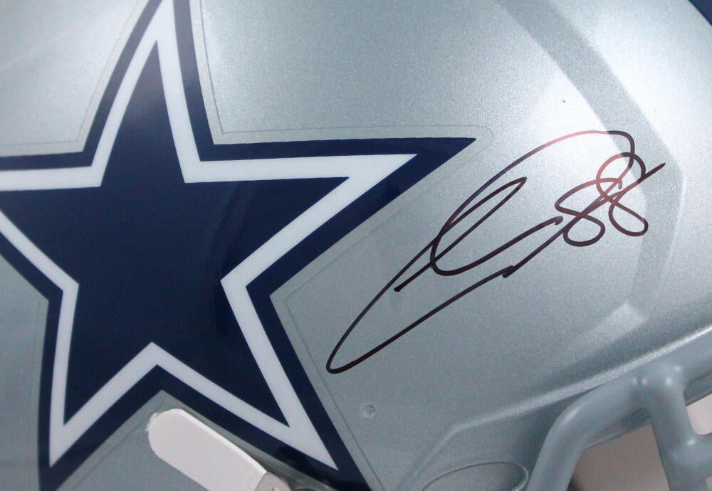 CeeDee Lamb Autographed Dallas Cowboys F/S Eclipse Speed Authentic Helmet -  Fanatics Auth *Blue