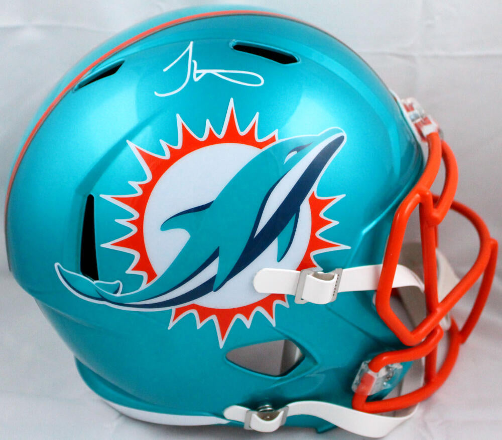 Tyreek Hill Miami Dolphins Autographed Riddell Speed Replica Helmet