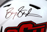 Barry Sanders Autographed Oklahoma State F/S Speed Helmet-Beckett Hologram *Black Image 2