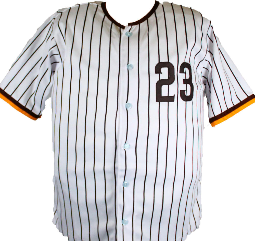 Fernando Tatis Signed San Diego Grey Pinstripe Baseball Jersey (JSA)