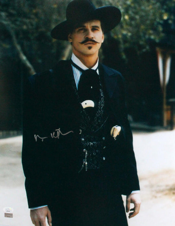 Val Kilmer Autographed Tombstone 16x20 Looking Photo -JSA *Silver Image 1