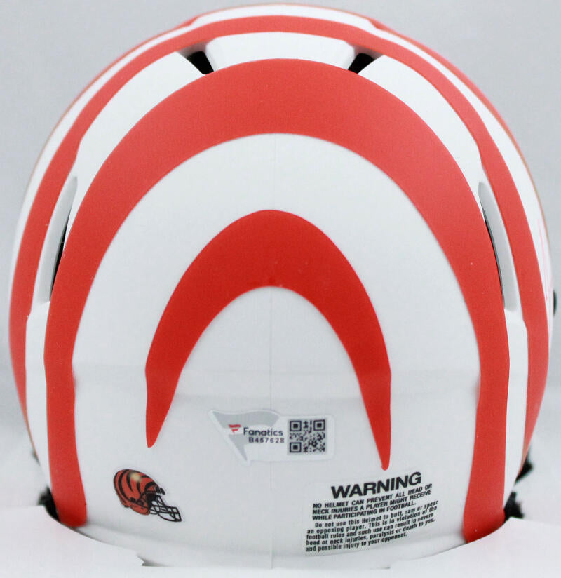 Joe Burrow Autographed Bengals Lunar Speed Mini Helmet- Fanatics *Oran –  The Jersey Source