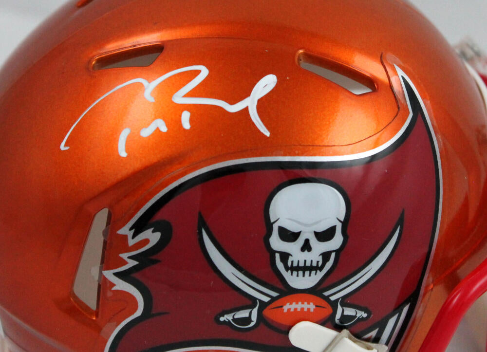 Tom Brady Signed Tampa Bay Buccaneers Flash Speed Mini Helmet- Fanatic –  The Jersey Source