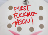 Ari Lehman Signed Friday The 13th White Jason Mask w/2 Insc.-Beckett W Hologram *Red Image 3