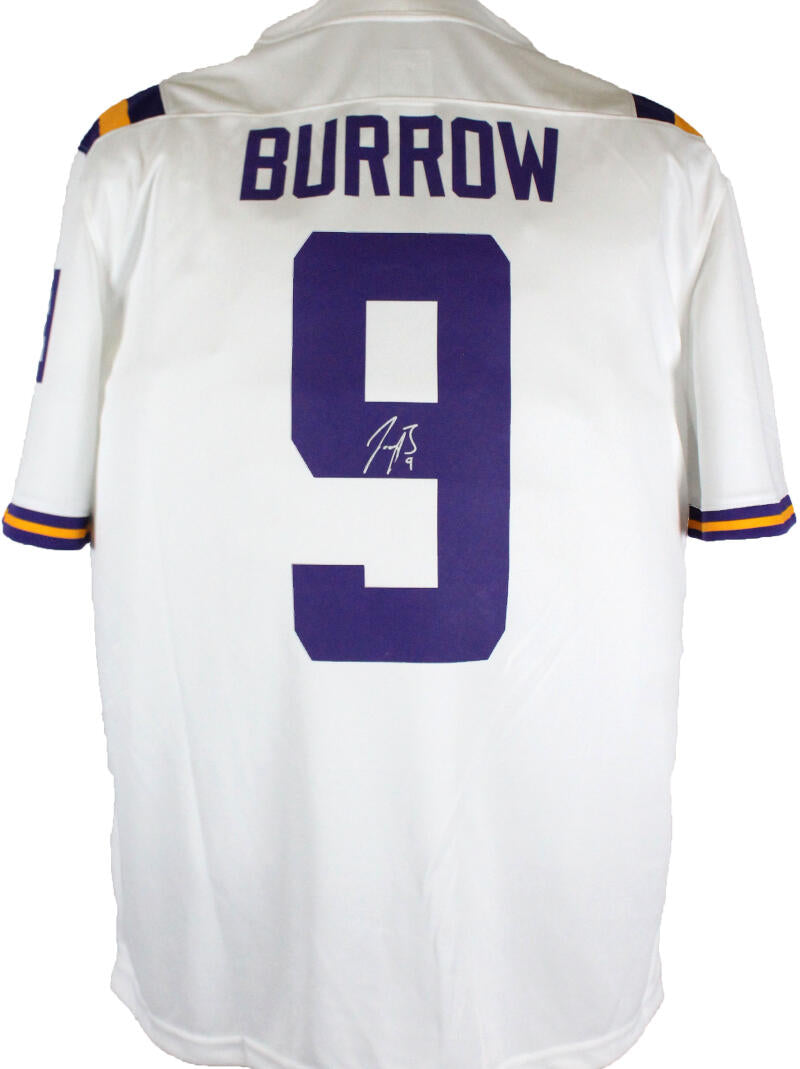 Joe Burrow Autographed LSU Tigers White Nike Game Jersey-Fanatics *Sil –  The Jersey Source