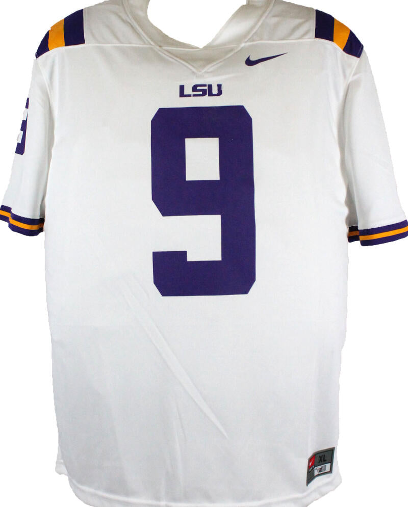 Joe Burrow Autographed LSU Tigers Signed Nike White Football Jersey  Fanatics