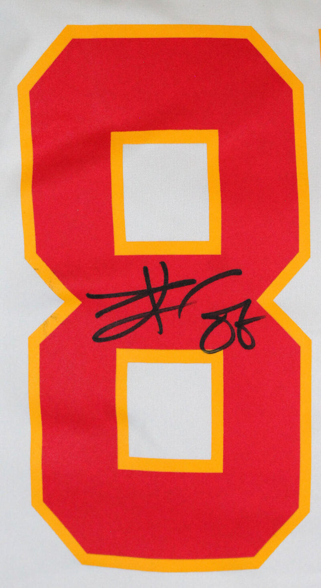 Travis Kelce Autographed Kansas City Chiefs Logo Football-Beckett W Ho –  The Jersey Source