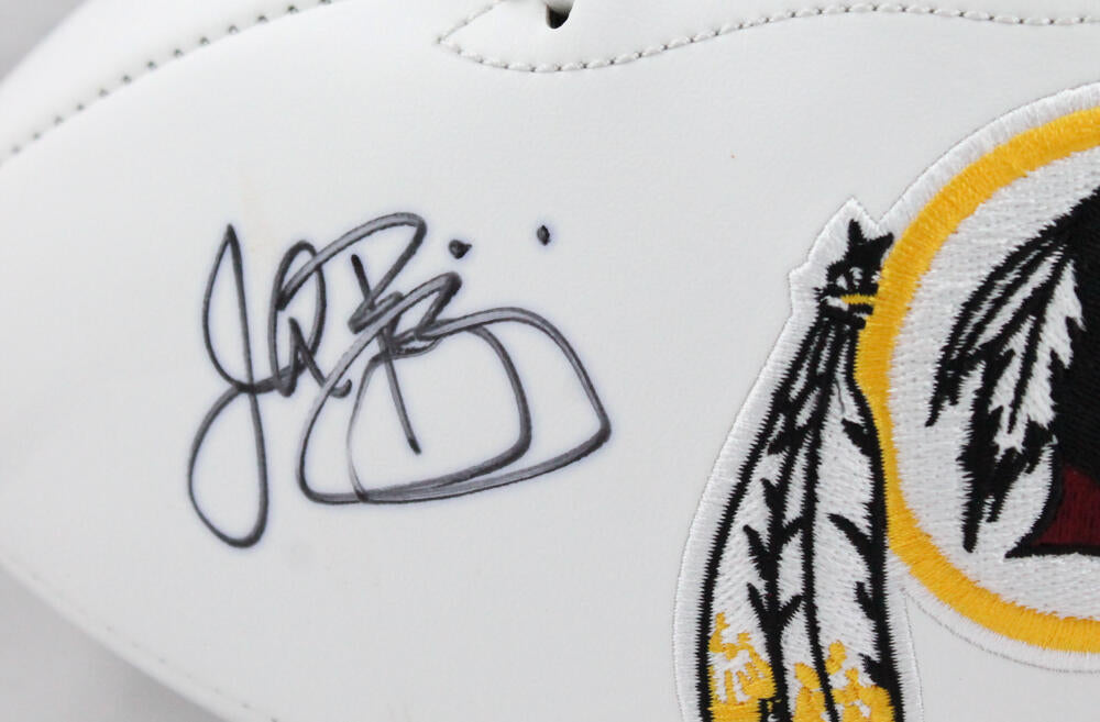 John Riggins Autographed Washington Redskins Logo Football- JSA W