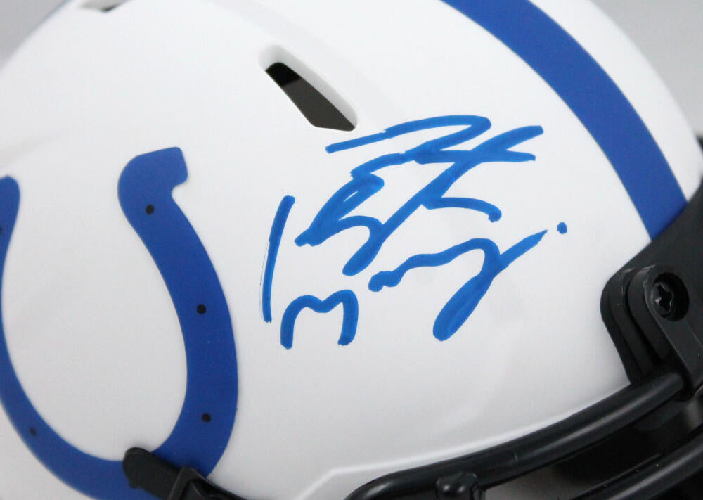 Peyton Manning Autographed Indianapolis Colts Eclipse Speed Mini Helme –  The Jersey Source