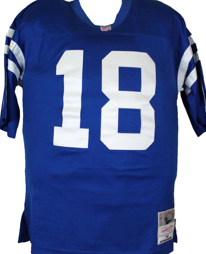 Peyton Manning Indianapolis Colts Autographed Mitchell & Ness Blue